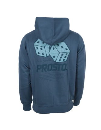 Bluza męska z kapturem Prosto Klasyk Gamblers hoodie niebieska