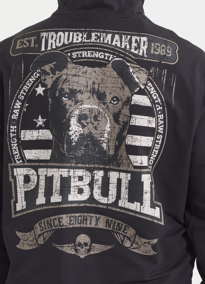 Bluza męska z kapturem Pitbull Pit Bull Troublemaker czarna