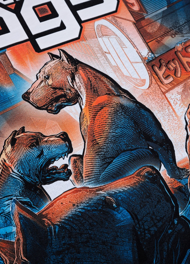 Koszulka męska T-Shirt Pit Bull Pitbull City of Dogs 24 czarna