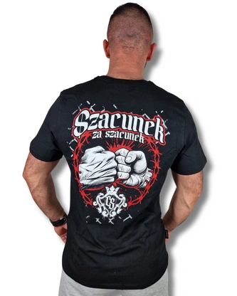 Koszulka męska T-shirt Ciemna Strefa Szacunek czarna