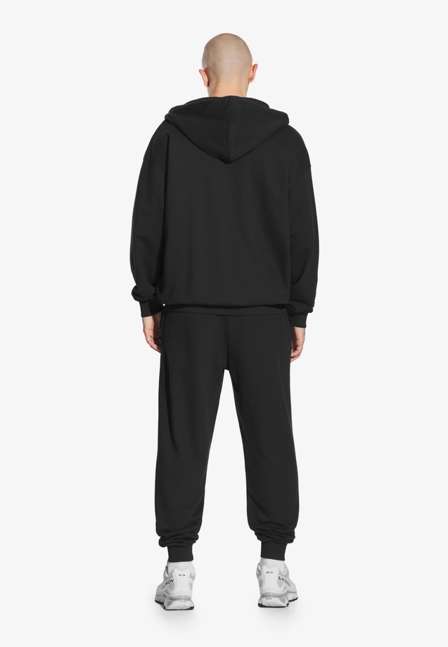 Bluza męska rozpinana z kapturem Prosto Logo czarna