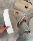 Buty sneakersy damskie Olavoga Kasato beżowe