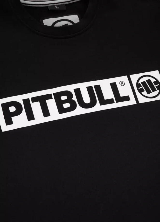 Bluza meska Pitbull Pit Bull Hilltop Terry 23 crewneck czarna