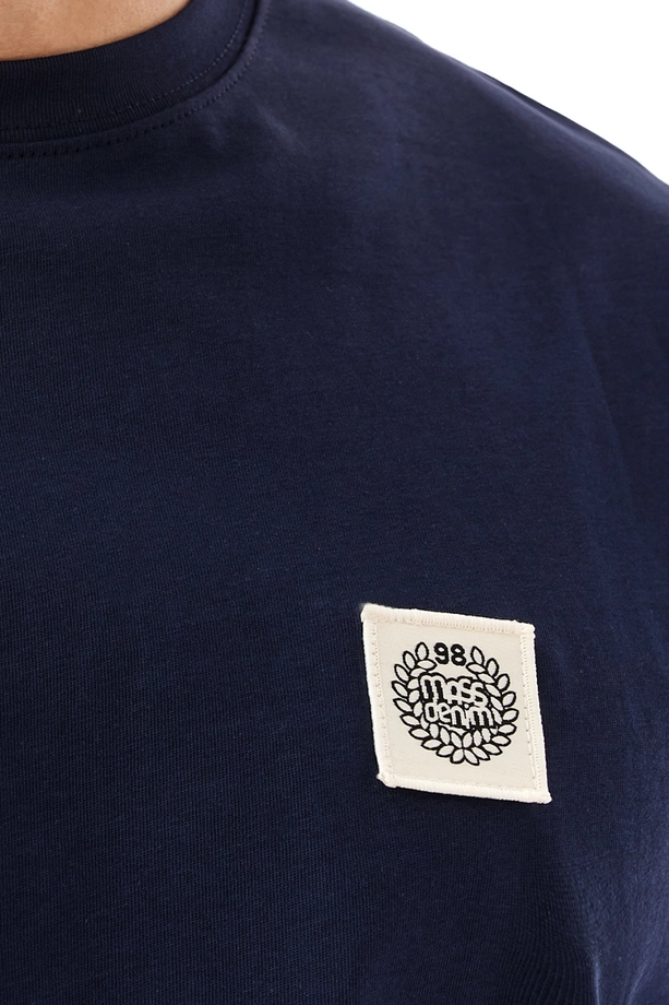 Koszulka męska t-shirt Mass Dnm Patch granatowa