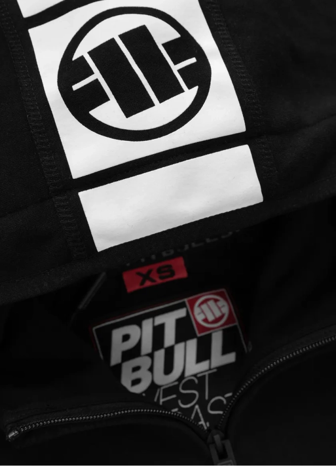 Bluza damska z kapturem Pit Bull Pitbull Fuchsia 25 ZIP hooded czarna