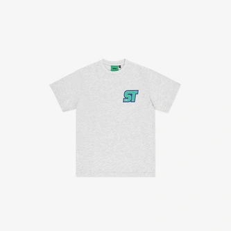 Koszulka t-shirt dziecięcy Prosto Kids Naklejka szara