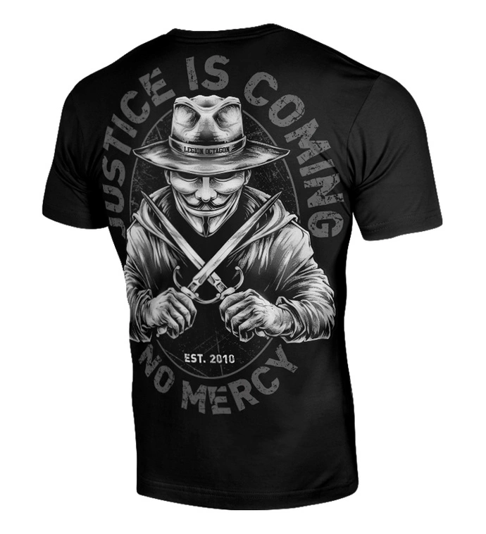 Koszulka męska T-shirt Octagon Justice is coming czarna