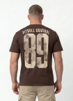Koszulka męska T-Shirt Pitbull Eighty Nine Dog ciemno brązowa