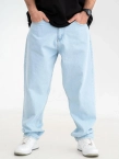 Spodnie męskie Jeans Baggy Jigga Wear Crown jasne niebieskie