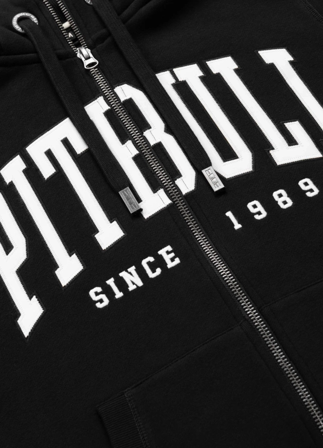 Bluza męska rozpinana z kapturem Pit Bull Norton czarna