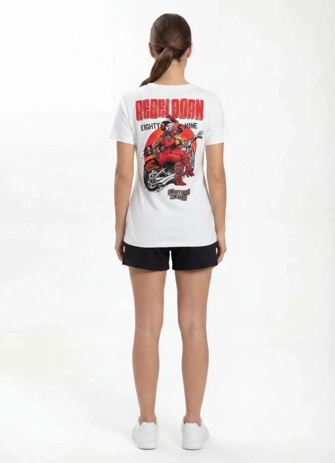 Koszulka t-shirt damska Pit Bull Rebel Born biała