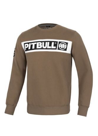 Bluza męska Pitbull Pit Bull Sherwood 24 crewneck brązowa