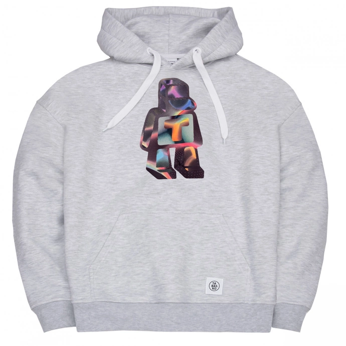 Bluza męska z kapturem Tabasko Disco hoodie szara