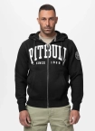 Bluza męska rozpinana z kapturem Pit Bull Norton czarna