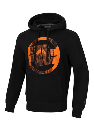 Bluza męska z kapturem Pitbull Pit Bull Orange Dog 24 hooded czarna