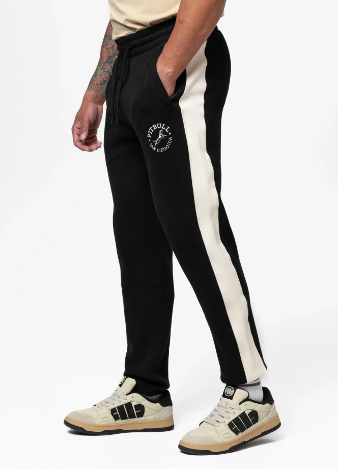 Spodnie męskie dresowe Pit Bull San Diego CA czarne