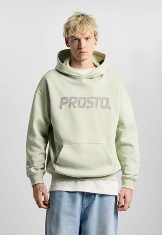 Bluza męska z kapturem Prosto Biglog miętowa zielona