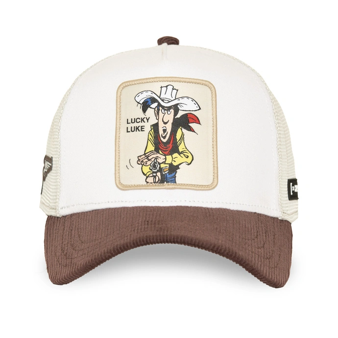 Czapka z daszkiem Capslab Lucky Luke biała bordowa szara