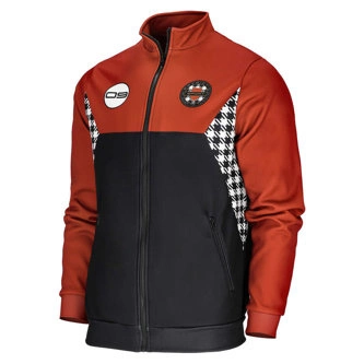 Bluza męska klasyczna Patriotic Epis Motorsport ZIP Ogień na tłoki komin czarna