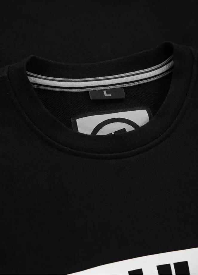 Bluza meska Pitbull Pit Bull Hilltop Terry crewneck czarna