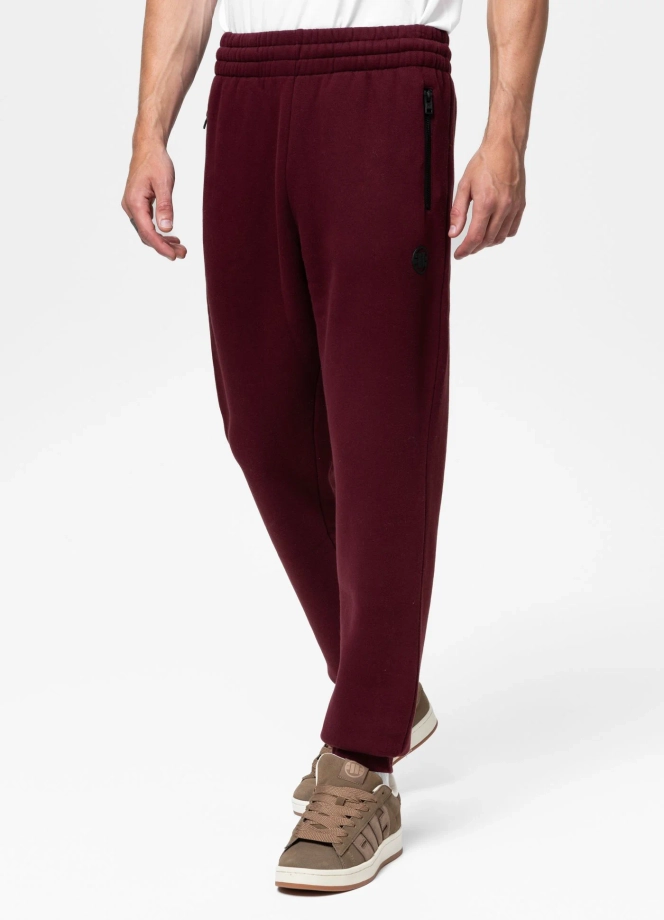 Spodnie męskie dresowe Pit Bull Hatton 25 bordowe