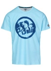 Koszulka męska sportowa Pit Bull Logo Palms jasna niebieska