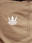 Spodnie męskie Materiałowe Jogger Bojówki Jigga Wear Crown Ripstop Cargo jasne beżowe