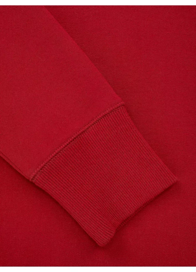 Bluza meska Pitbull Pit Bull Hilltop Terry crewneck czerwona