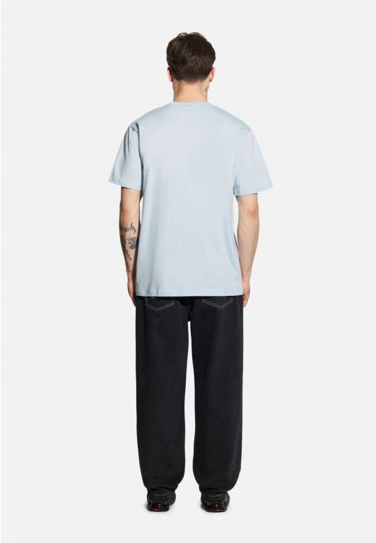 Koszulka męska t-shirt Prosto College jasno niebieska