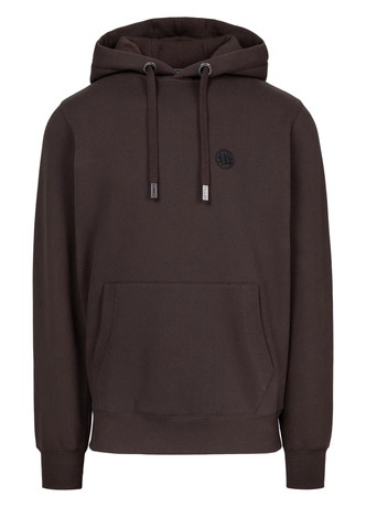 Bluza męska z kapturem Pit Bull Small Logo 25 ciemno brązowa