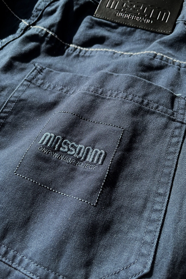 Spodnie męskie Mass Denim Clamber Baggy Fit granatowe