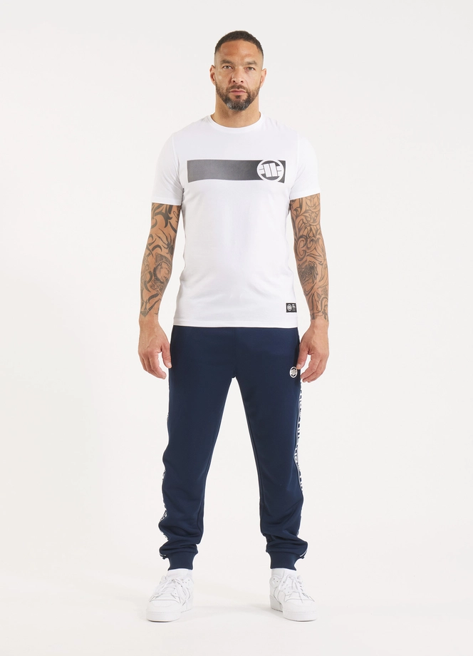 Spodnie dresowe męskie Pit Bull Tape Logo 25 granatowe