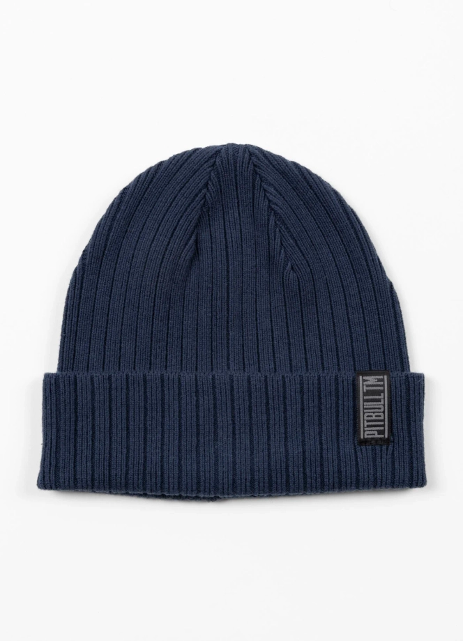 Czapka zimowa Pitbull Beanie Silvas Pitbull TM granatowa
