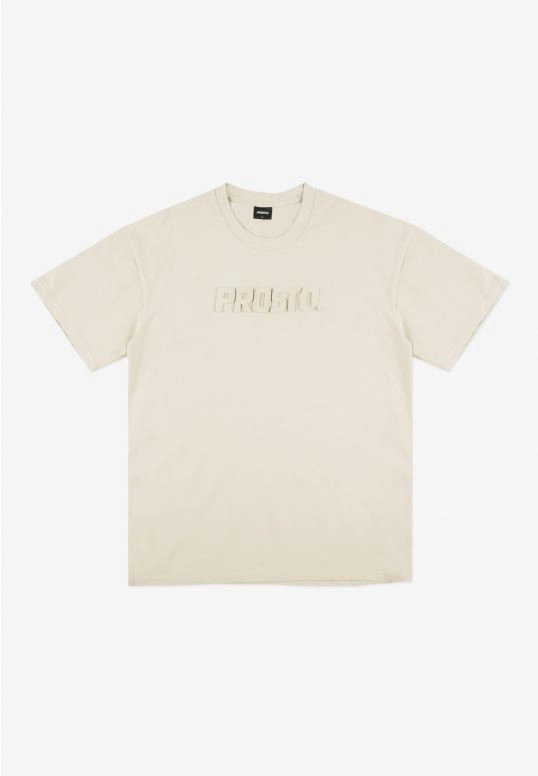 Koszulka męska t-shirt oversize Prosto Zont beżowa