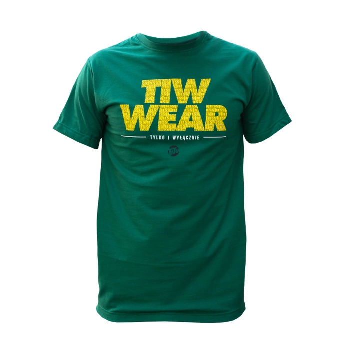 Koszulka T-shirt męski TiW Wear TIW Logo zielona