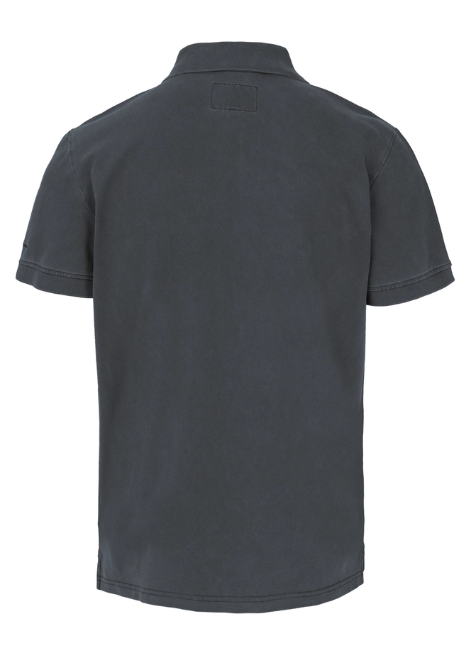 Koszulka męska Polo Pitbull Pique Small Logo Washed grafitowa