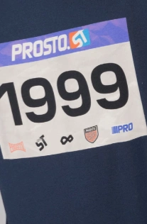 Koszulka męska t-shirt Prosto Runner granatowa