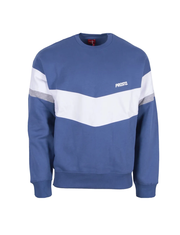 Bluza męska Prosto Klasyk Hooppler crewneck niebieska