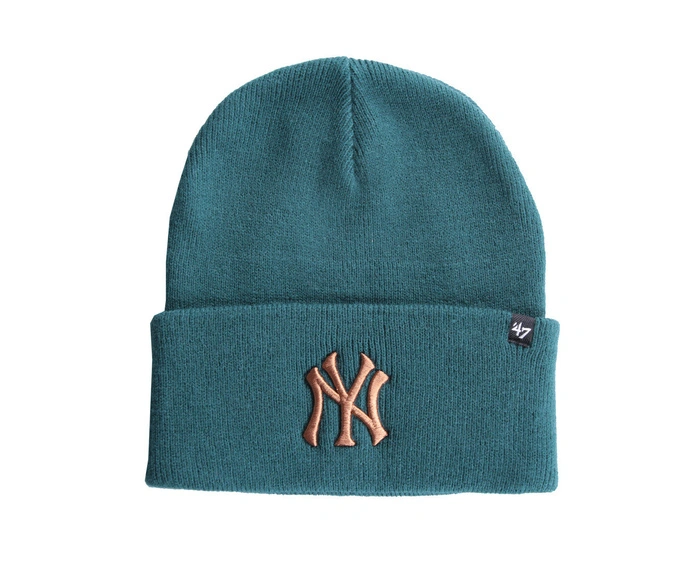 Czapka zimowa unisex 47 Brand MLB New York Yankees Pacific zielona