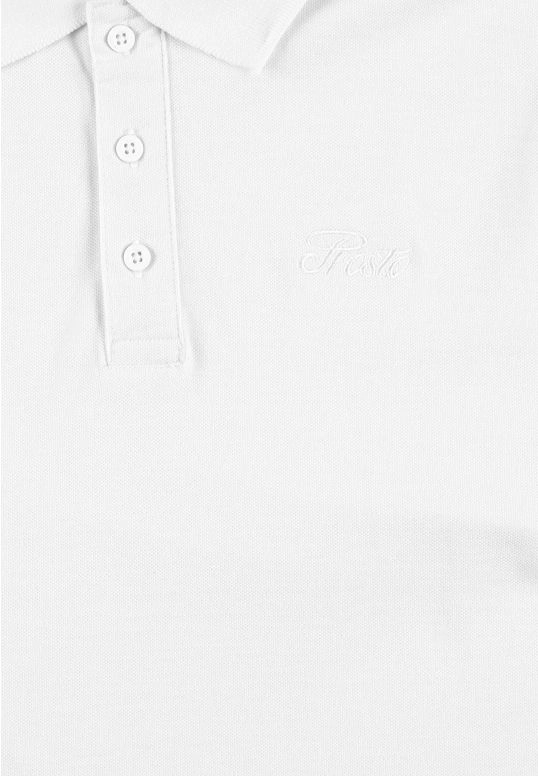 Koszulka męska Polo Prosto Lior biała