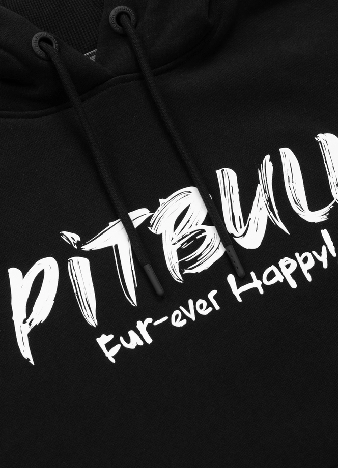 Bluza damska z kapturem oversize Pit Bull Puppy 2 czarna