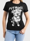 Koszulka t-shirt damska Pit Bull Pitbull Puppy 2 czarna
