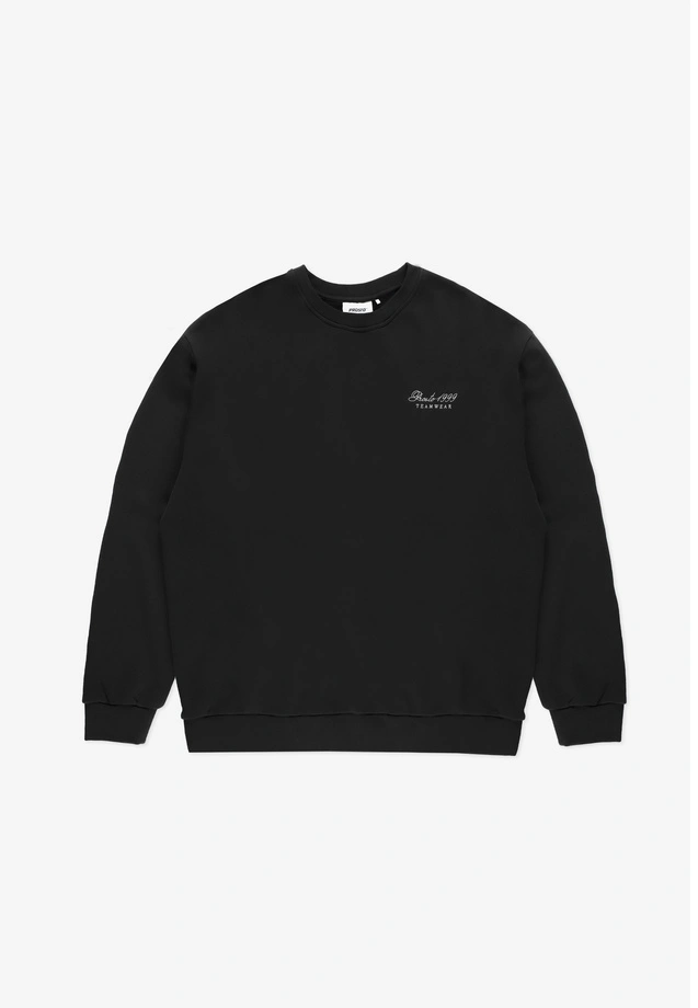Bluza męska oversize Prosto Team crewneck czarna