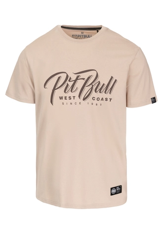 Koszulka męska T-Shirt Pit Bull Pitbull El Jeffe ultra kremowa