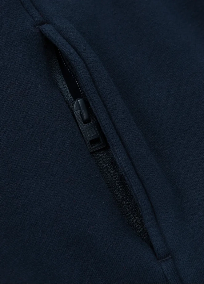 Bluza męska z kapturem Pitbull Pit Bull Two-Color Hilltop hooded czerwona/granatowa