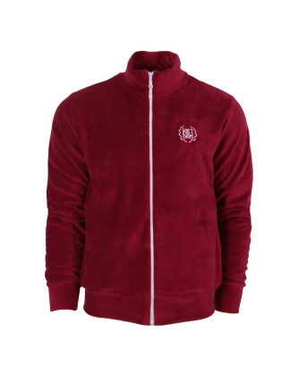 Bluza męska welur Diil Laur crewneck bordowa