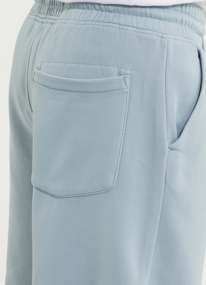 Spodenki szorty dresowe męskie Pitbull Lancaster 2 Washed jasno niebieskie