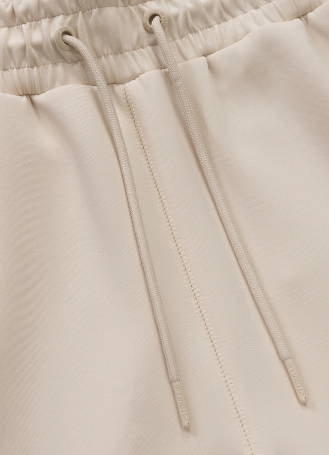 Spodenki szorty dresowe męskie Pitbull Pit Bull Powers off-white kremowe