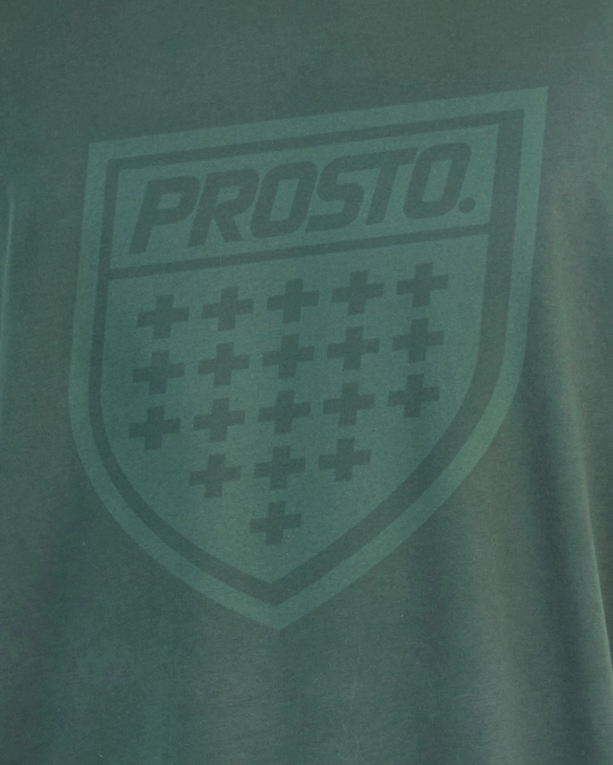Koszulka męska t-shirt Prosto Shield zielona