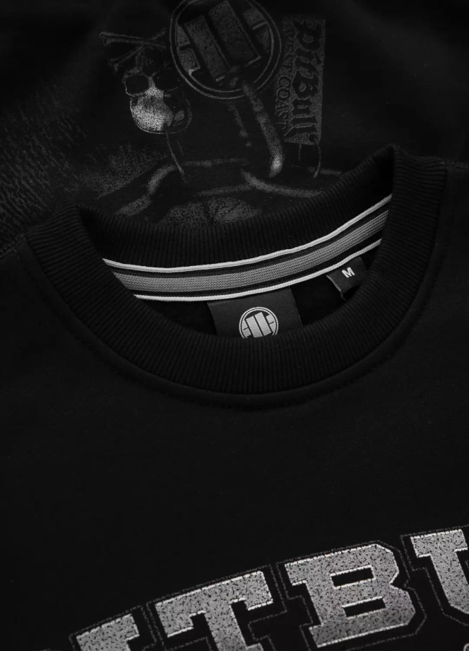 Bluza męska bez kaptura Pitbull Pit Bull Born In 1989 czarna